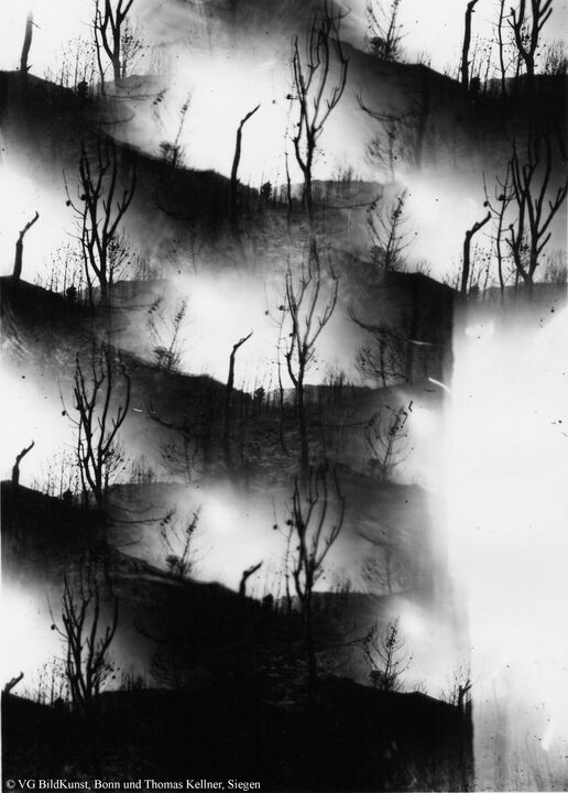Thomas Kellner: Tierra quemada, obscure, Fotografien aus der Asche Nr. 2, 1993, BW-Print, 16,4x23,5cm/6,4"x9,2", edition 10+2