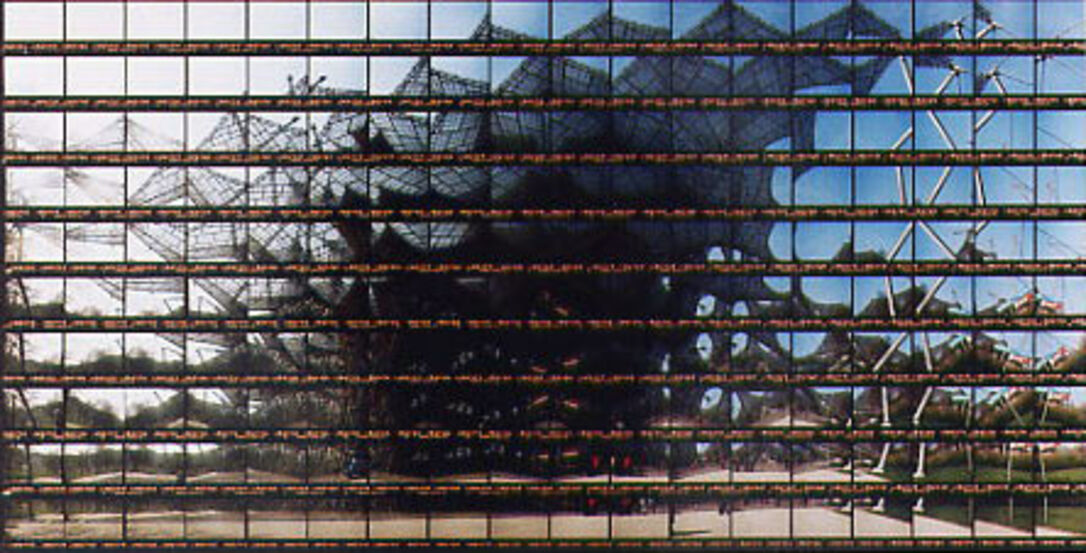 Thomas Kellner: 32#23 Muenchen, Olympiastadion (Architekt Guenther Behnisch), 2002, C-Print, 68,2 x 35,1 cm / 26,6" x 13,7", Auflage 20+3