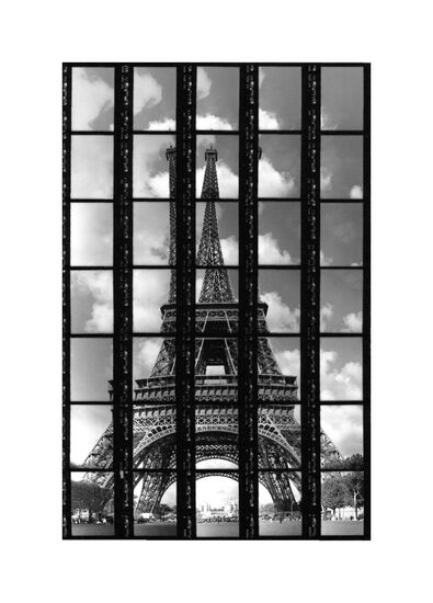 02#09 Paris, Eiffelturm, 1997, BW-Print, 17,5 x 27,0 cm / 6,8" x 10,5" Auflage 10 + 3