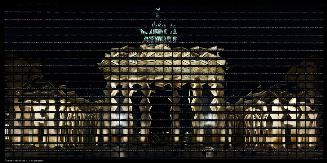 56#03 Berlin, Brandenburg Gate at night, 2006, C-Print, 142,9 x 69,7 cm / 53,2" x 27,2", edition 12+3