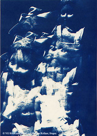 Thomas Kellner: Lost Memories No. 1, 1997, Cyanotype, 16,4x23,5 cm/6,4"x9,2", edition 10+3