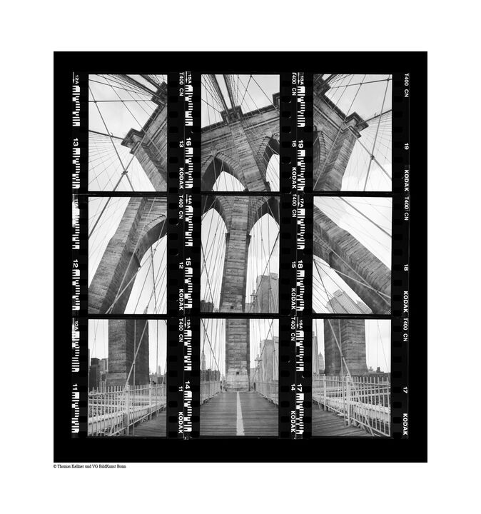 40#00 New York, Brooklyn Bridge, 2003, BW-Print, 11,5cm x 12,5cm / 4,53'' x 4,92'', edition 30, 290 Euros