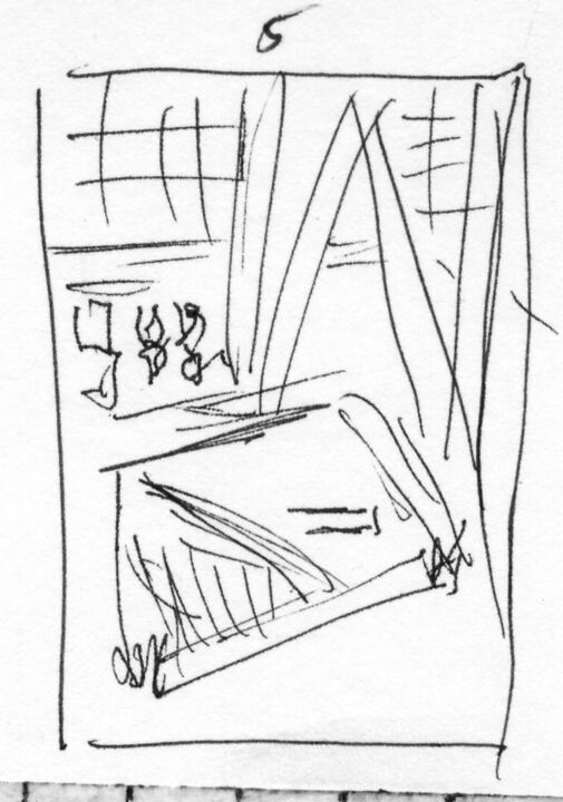Thomas Kellner: 52#07 New York, Hearst Tower, 2006, Skizze