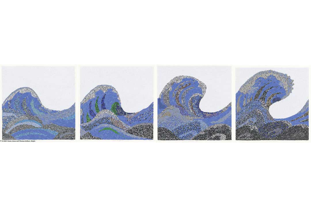 Custom Art Commission: Homage to Hokusai for Fischer Elektronik, Lüdenscheid